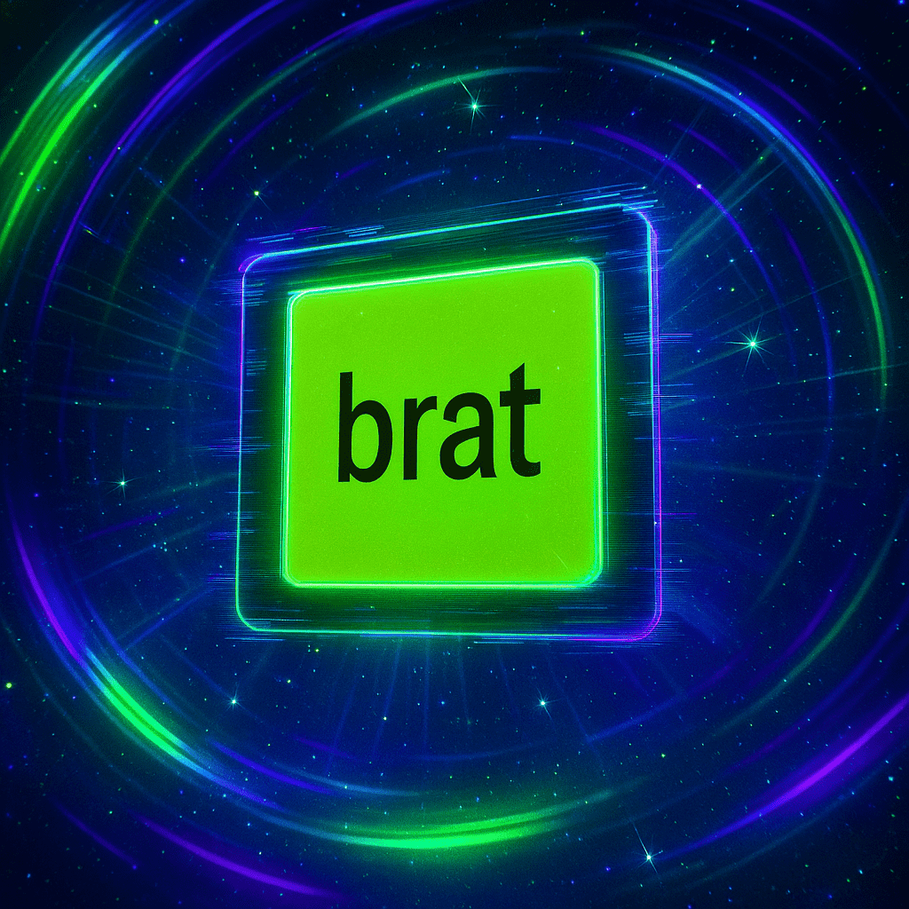 Brat Font Blog & Video Embellishment