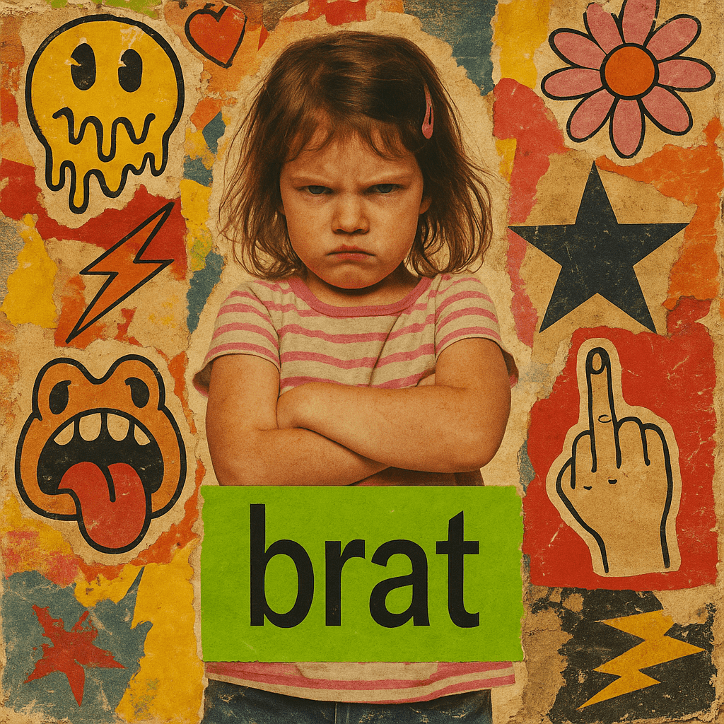 Brat Font Digital Art